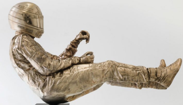Paul Oz bronze Ayrton Senna sculpture 01