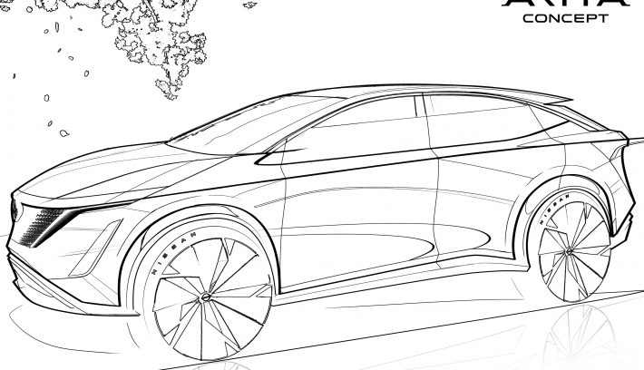 Nissan Ariya Concept front quarter view source