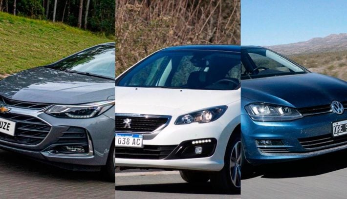CHEVROLET CRUZE PEUGEOT 308 VOLKSWAGEN GOLF