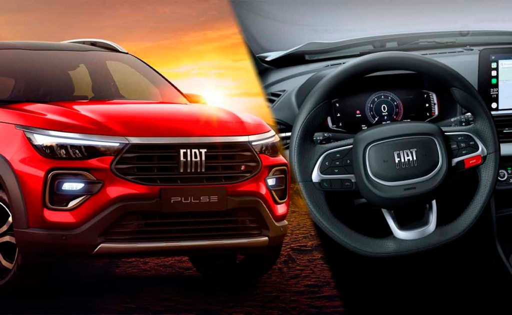 Fiat Pulse 2022 primeras imágenes oficiales del interior del nuevo SUV