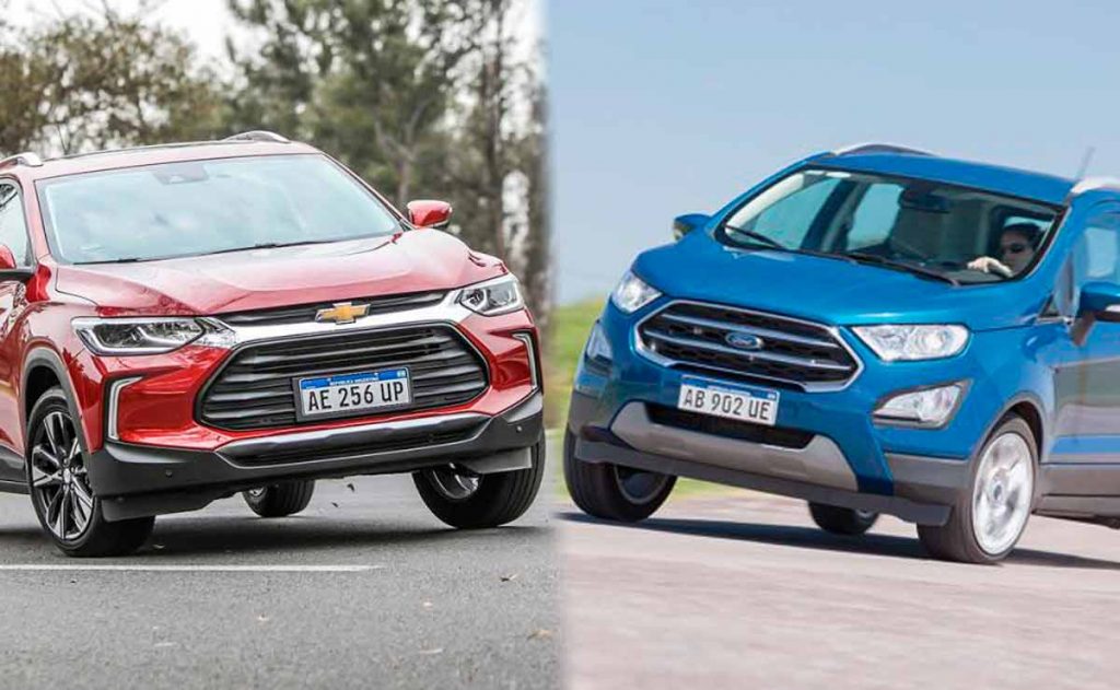 Chevrolet Tracker vs Ford Ecosport 7 diferencias entre los SUV