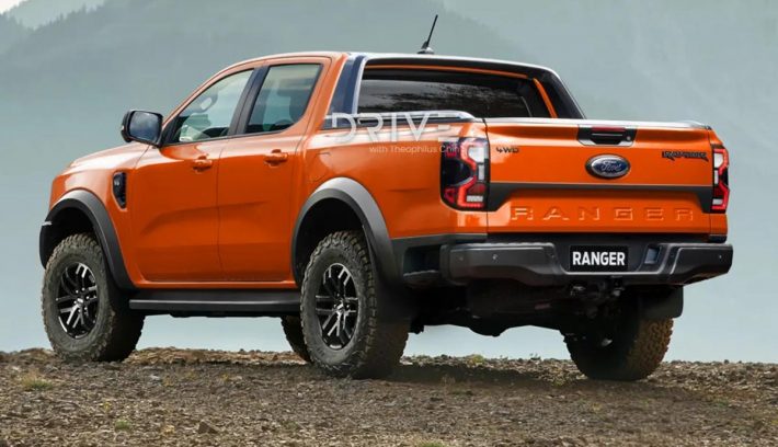 Ford Ranger Raptor 2022 trasera