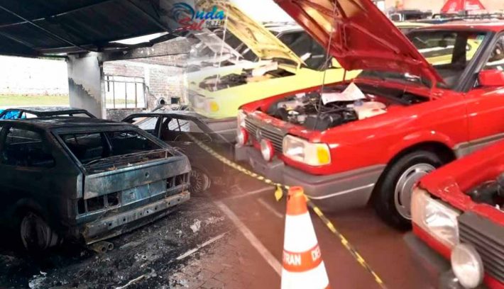 Volkswagen Golf GTI incendio