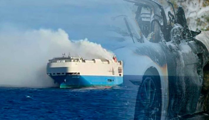 Incendio barco porsche