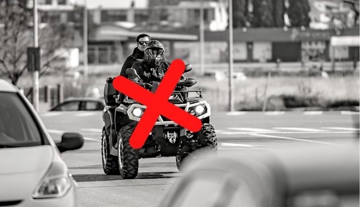 por que no se puede andar en cuatriciclo por la ciudad