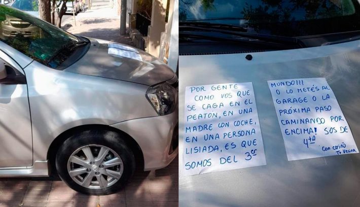 Auto vereda vecina