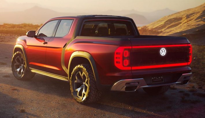 Volkswagen pick up eléctrica trasera