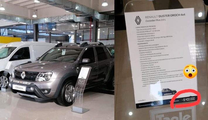 Pick up precio Renault Oroch