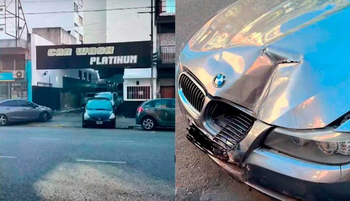 Auto-choque-lavadero