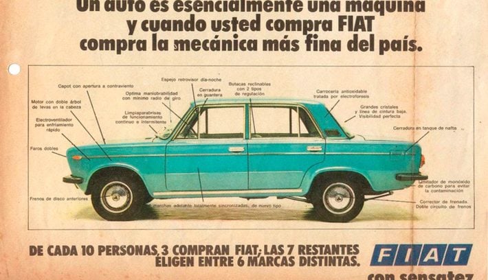 Fiat 125 publicidad