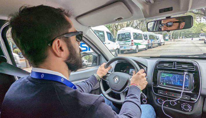 Renault kwid eléctrico interior
