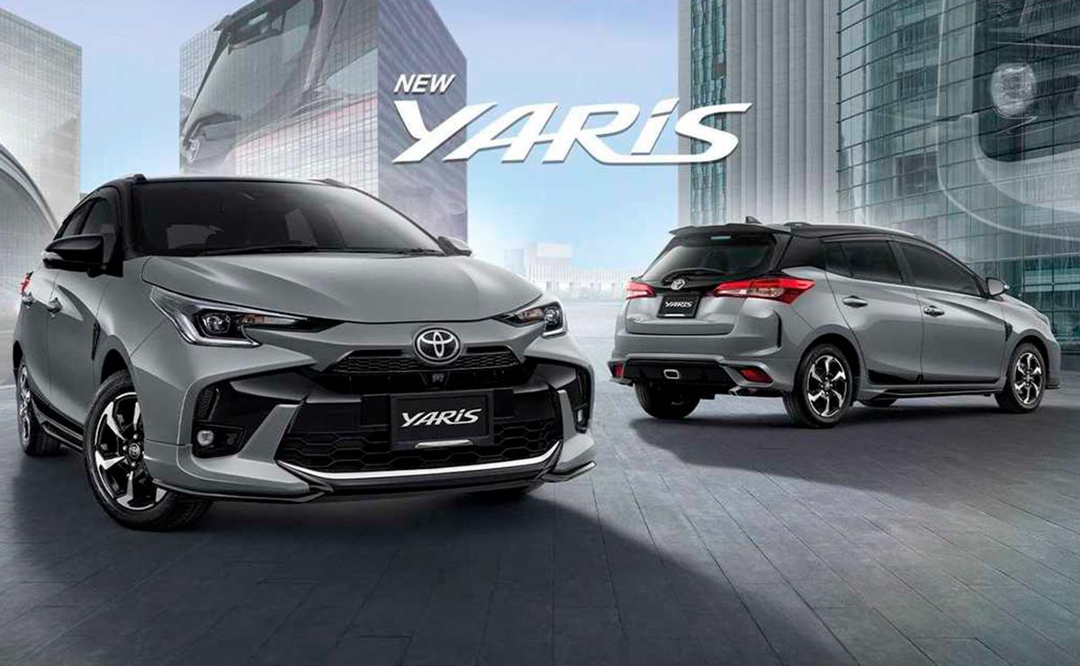 Toyota Yaris 2023 frente trasera