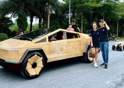 Un Tesla de madera