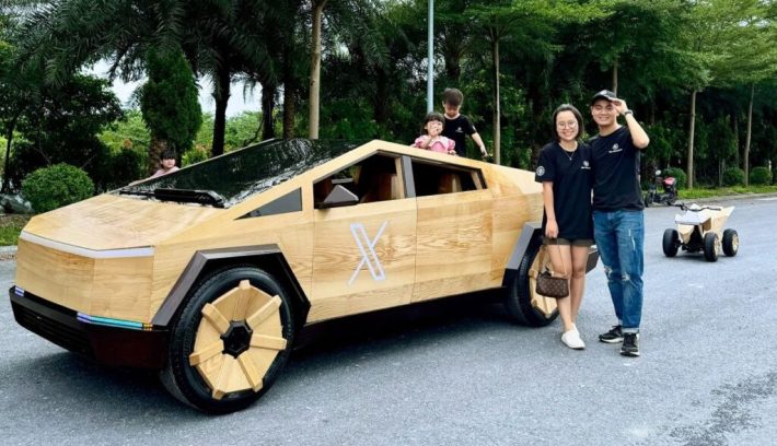 Un Tesla de madera