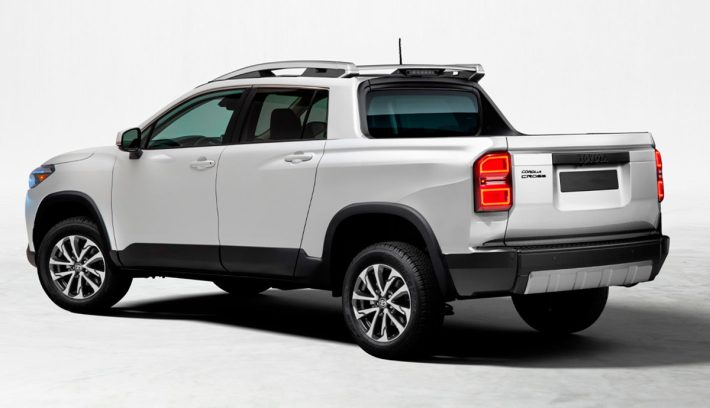 Toyota Corolla Cross pick up trasera