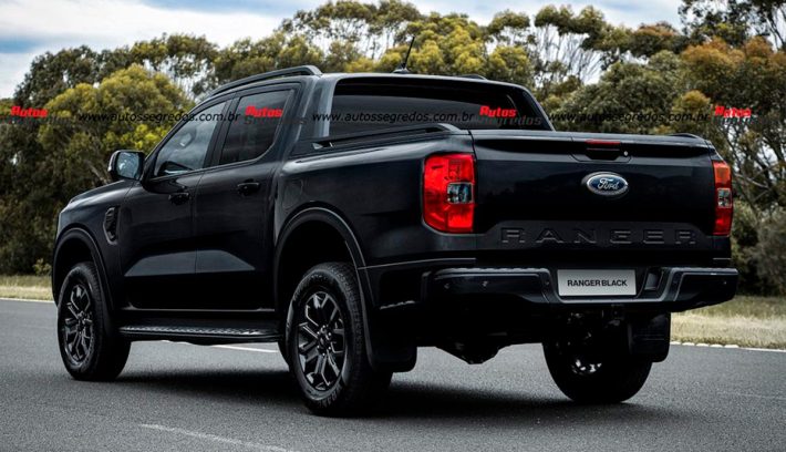 Ford Ranger Black trasera