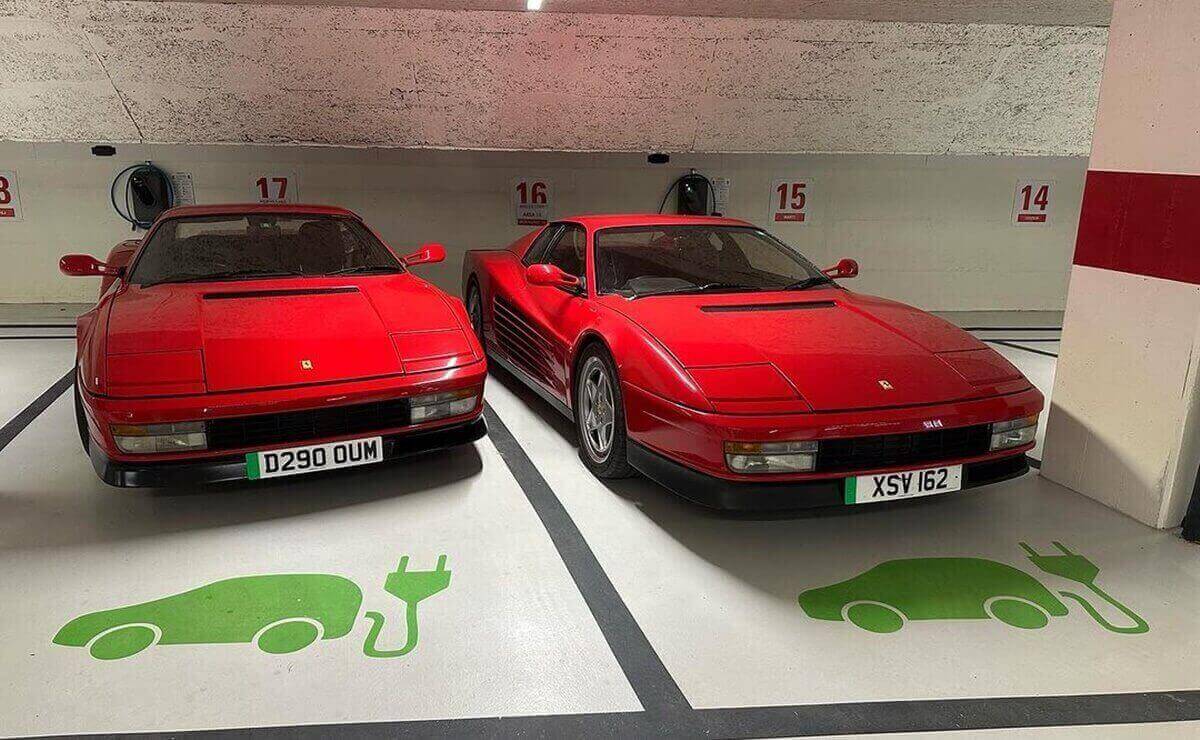 Ferrari Testarossa antes y despues total