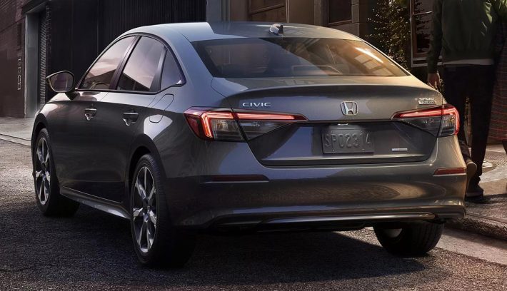 Sedan Honda Civic 2025 trasera