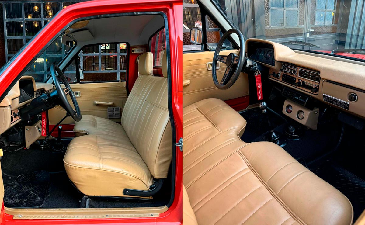 Toyota Hilux cabina simple 1980 interior