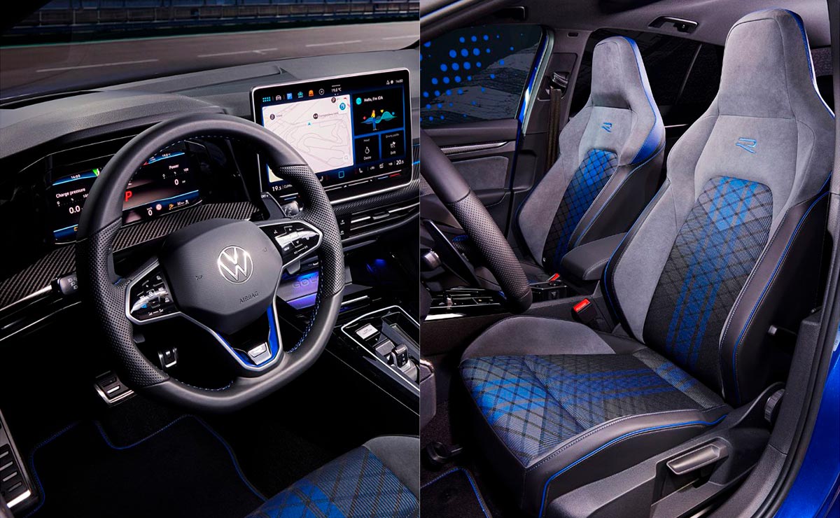 Nuevo Volkswagen Golf R interior asientos