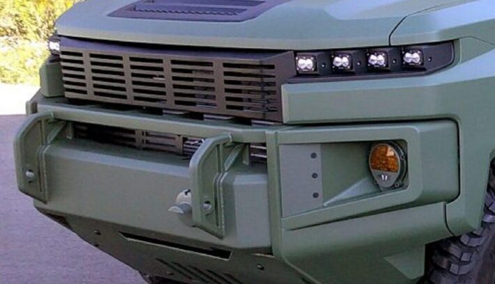 Pick up de GM Defense basada en la Chevrolet Silverado