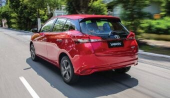 Toyota Yaris accion trasera