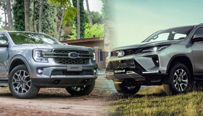 Ford Everest vs Toyota SW4