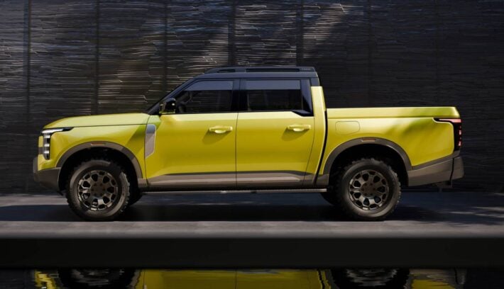 Nissan Frontier Pro hibrida perfil