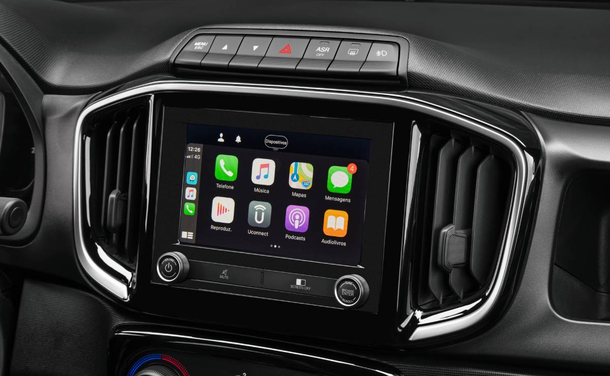 Fiat Mobi Trekking 2026 pantalla