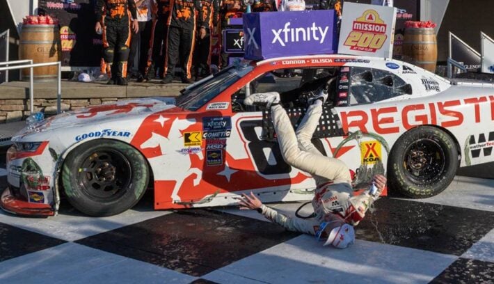 Del podio al hospital: el insólito accidente de un piloto de NASCAR tras ganar una carrera 1 Accidente piloto Nascar