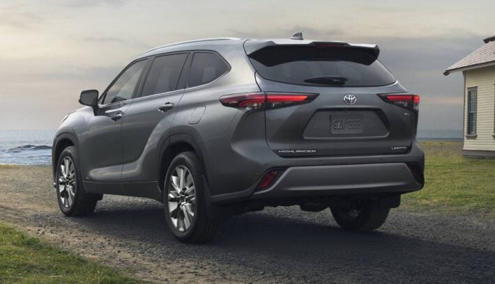 Toyota Highlander 2026 trasera