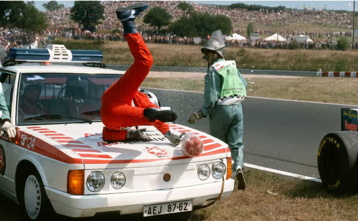 Piloto de F1 atropellado por auto de seguridad
