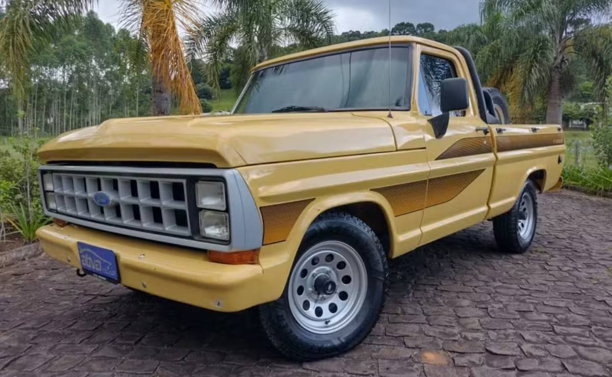 Se vende una pick up histórica: esta Ford F-1000 de 1990 tiene casi 5.000 km y un estado impecable 2 Ford F 1000 1990 frente