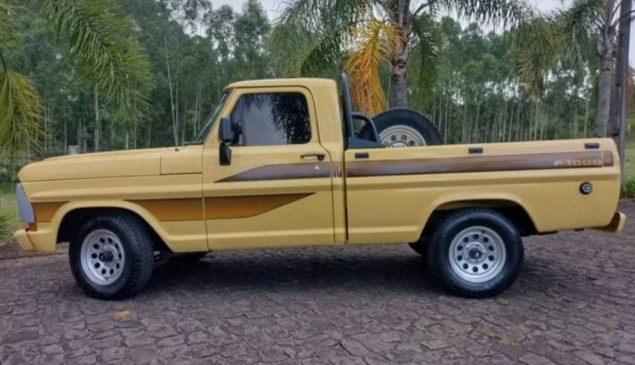 Se vende una pick up histórica: esta Ford F-1000 de 1990 tiene casi 5.000 km y un estado impecable 4 Ford F 1000 1990 perfil