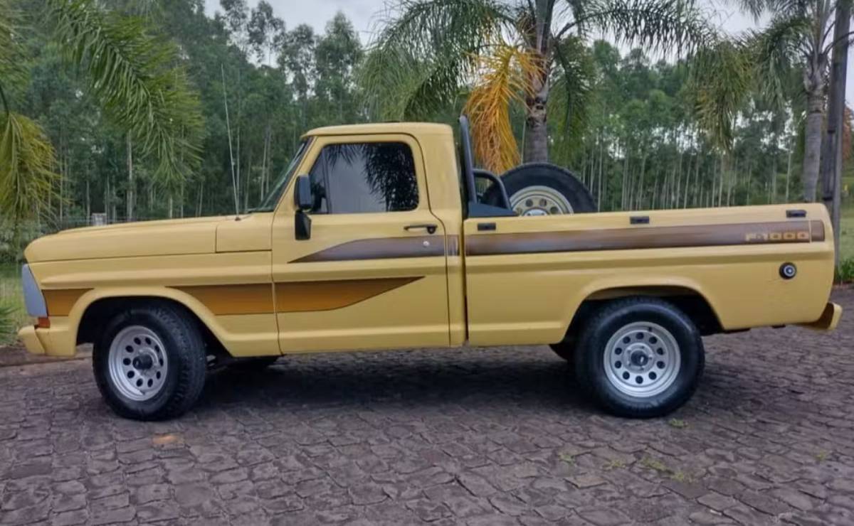 Se vende una pick up histórica: esta Ford F-1000 de 1990 tiene casi 5.000 km y un estado impecable 1 Ford F 1000 1990 perfil