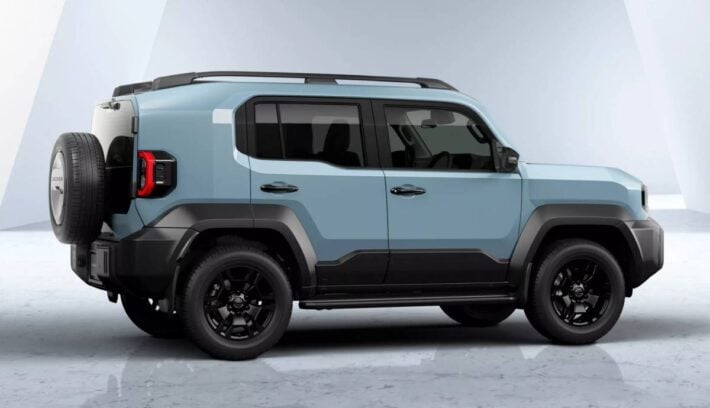 Base Hilux y dimensiones de Corolla Cross: Toyota presentó el SUV que llegará en 2026 para romper el mercado 1 Nuevo Toyota Land Cruiser FJ perfil
