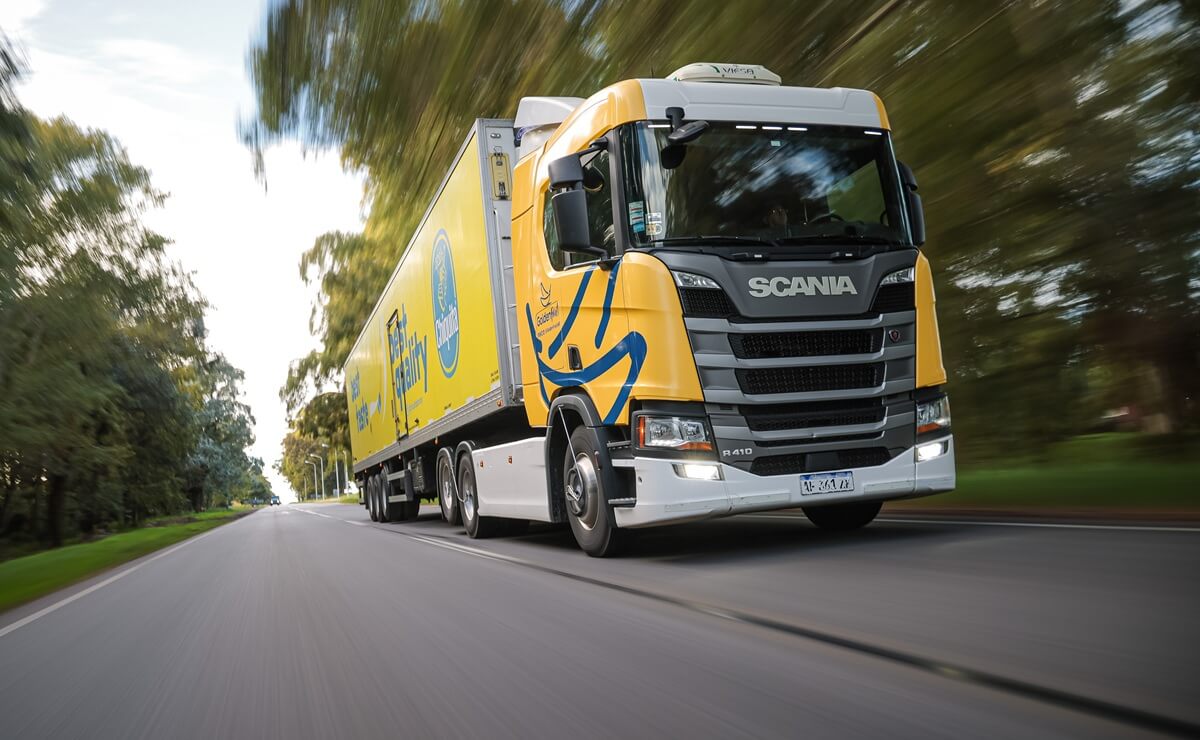Scania potencia el transporte de frutas en la Costa Atlántica con soluciones a GNC 3 Camion de Scania a GNC