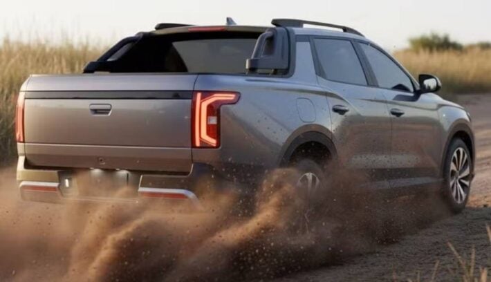 Pick up BYD accion trasera