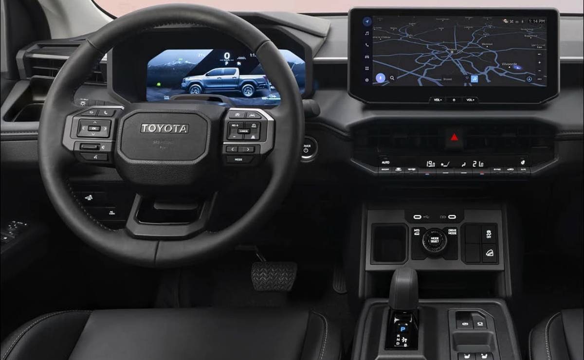 Anticipan cómo sería el SUV derivado de la Toyota Hilux para competir contra Ford Everest 6 Toyota SW4 2026 interior