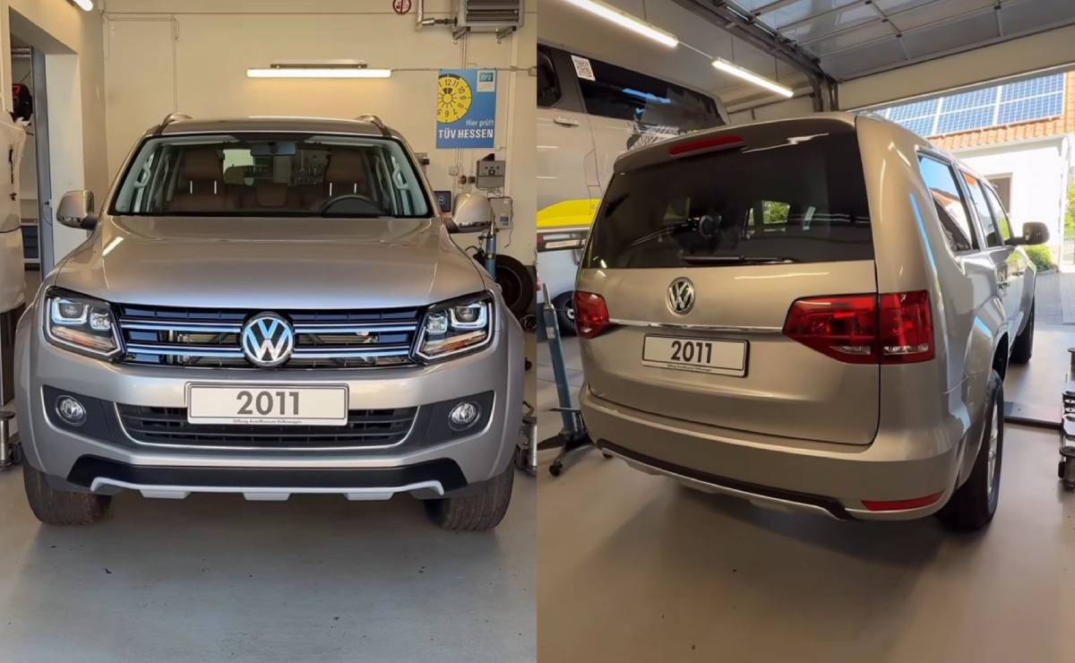 Volkswagen Amarok SUV siete asientos frente cola