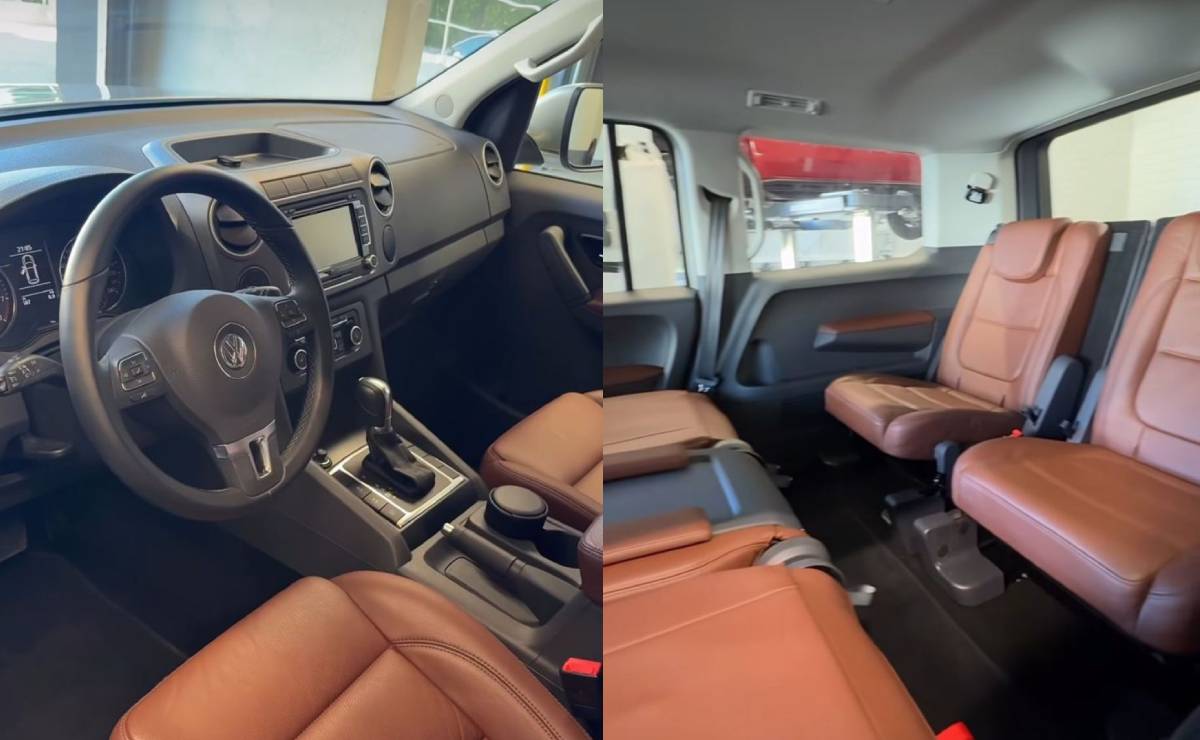 Volkswagen Amarok SUV siete asientos interior