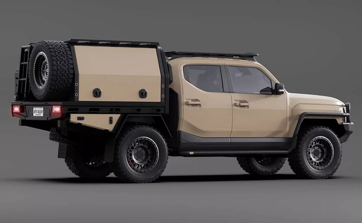 La polémica pick up asiática que compite contra Hilux y Ranger tiene una versión aún más picante 3 Pick up Kia Tasman ARB