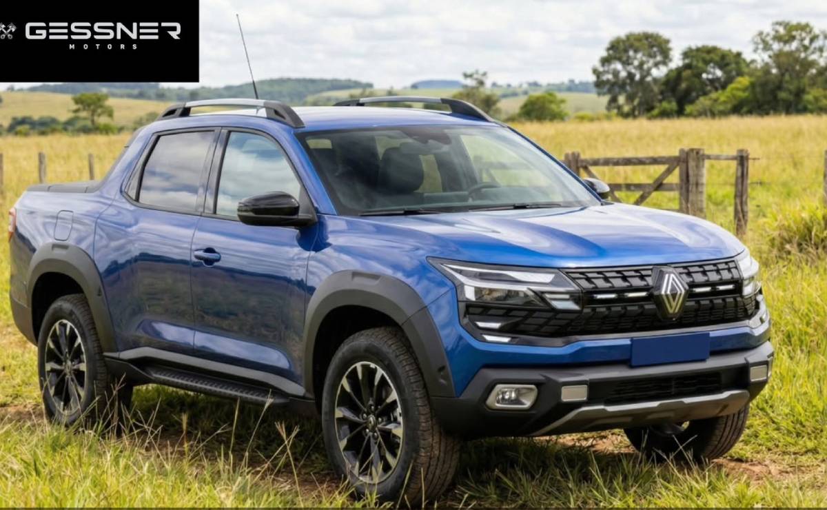 ¿Será así la pick up de Renault que competirá contra la Fiat Toro? 2 Renault Niagara render frente 1