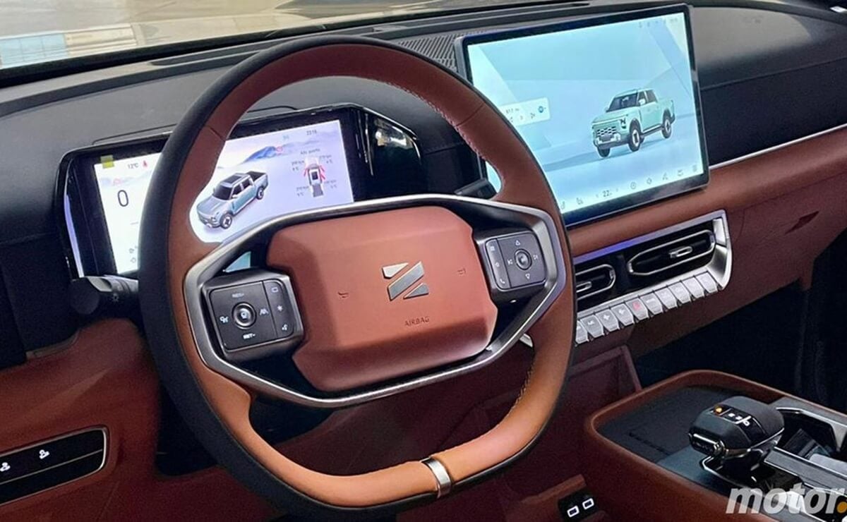 Llega una nueva pick up mediana: base de Nissan Frontier y más barata que la Toyota Hilux 4 Santana 400 interior