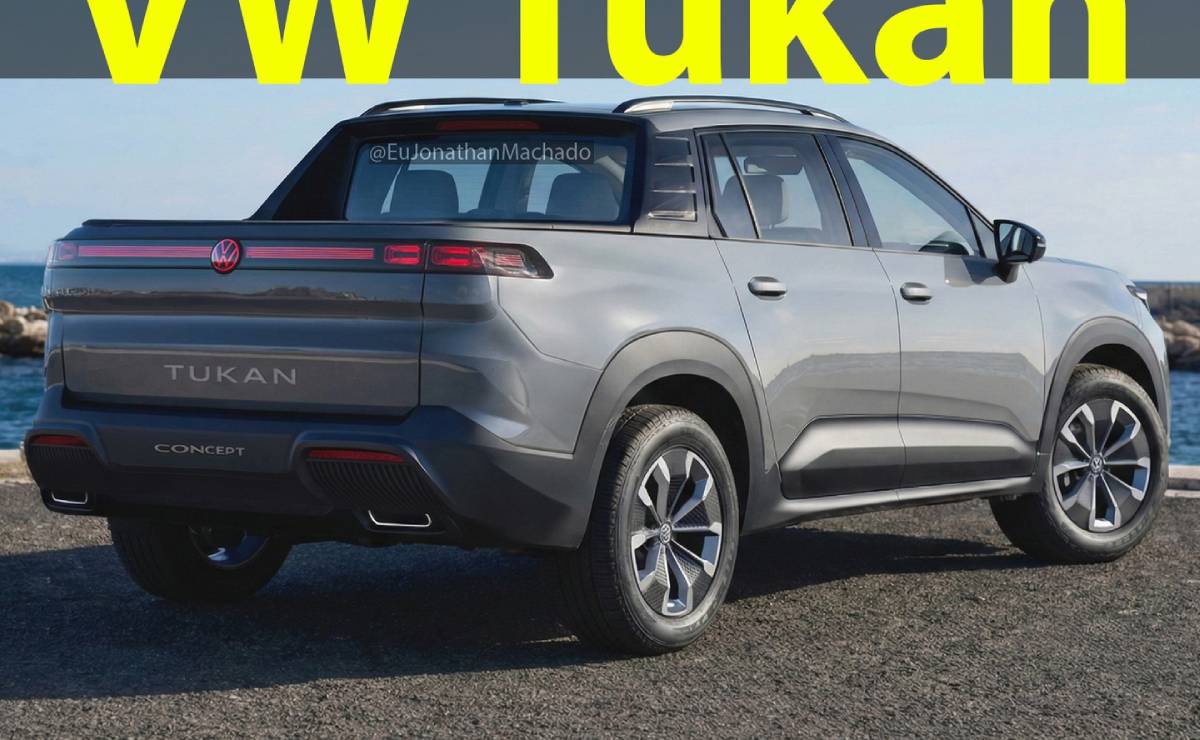 Se viene una nueva pick up de Volkswagen para competir contra Fiat Toro: todo lo que se sabe 5 Volkswagen Tukan trasera