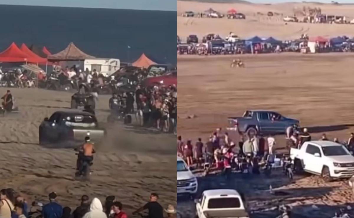 Conductores Volkswagen Amarok picada Villa Gesell 1