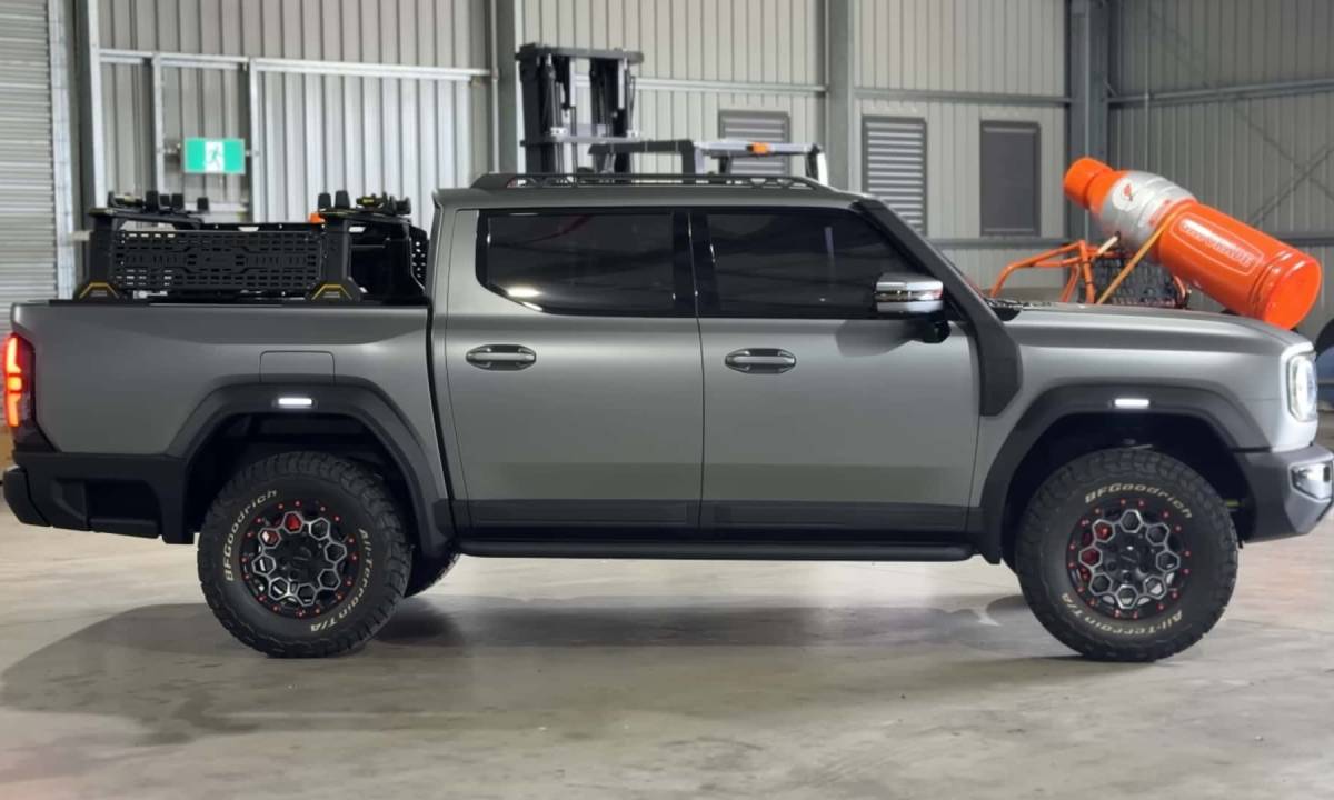 Así es la nueva pick up híbrida enchufable con motor diésel que puede incomodar a la BYD Shark 1 Pick up Chery KP31 perfil 1