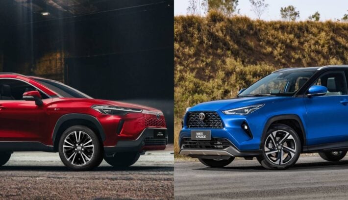 Toyota Corolla Cross base vs Yaris Cross full