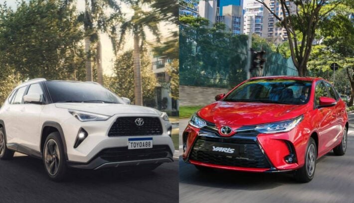Toyota Yaris Cross base vs Yaris full