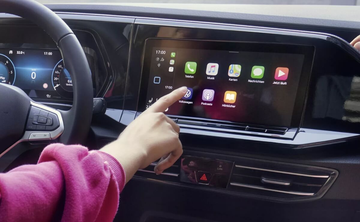 Interior de una Volkswagen Caddy